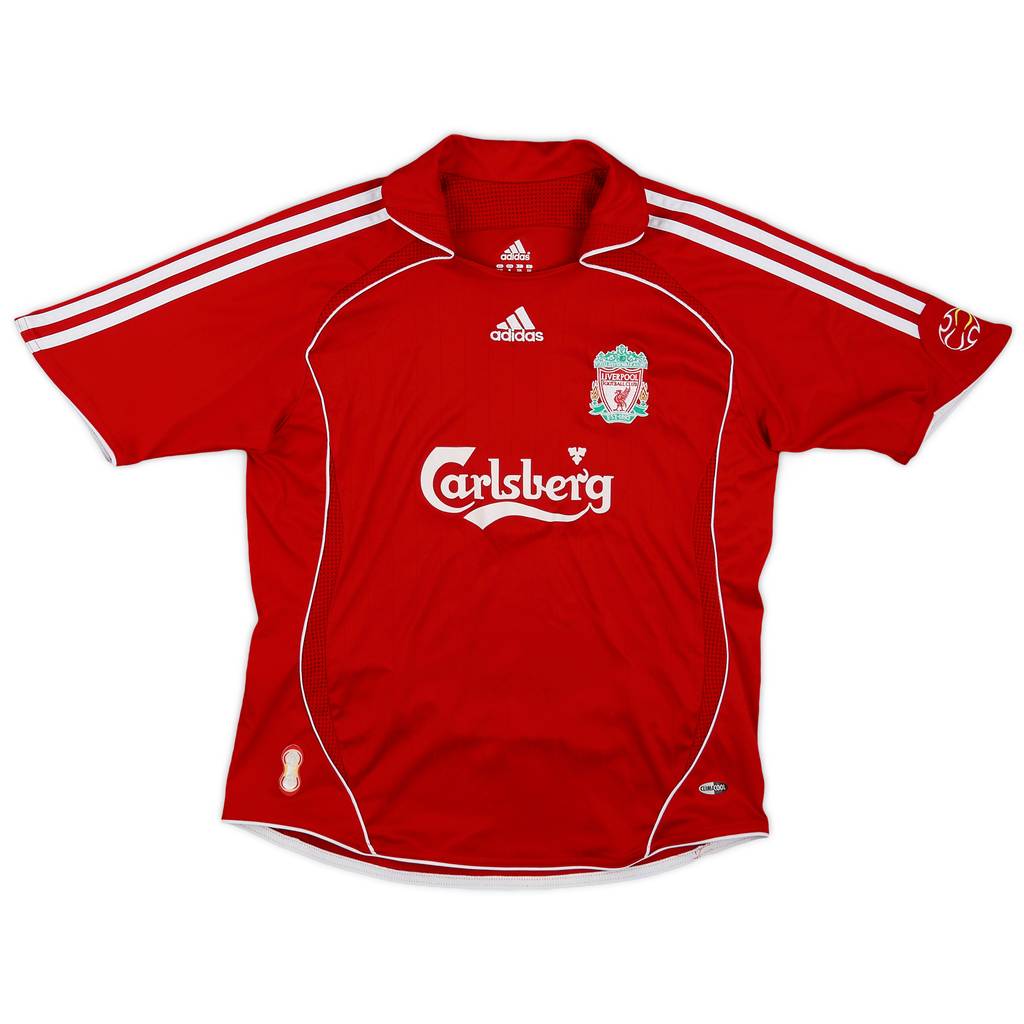 2006-08 Liverpool Home Shirt - 9/10 - (M.Boys)