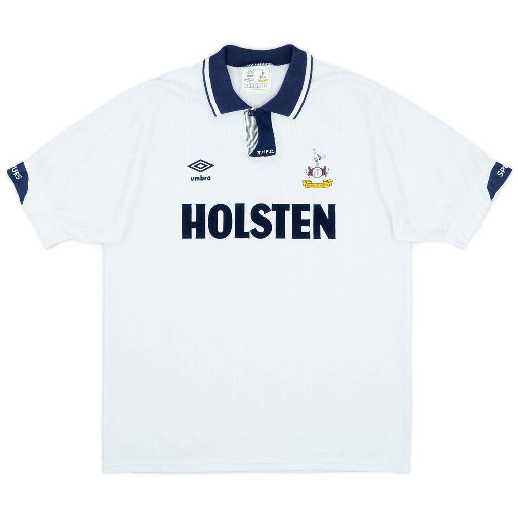 1991-93 Tottenham Home Shirt - 8/10 - (XL)