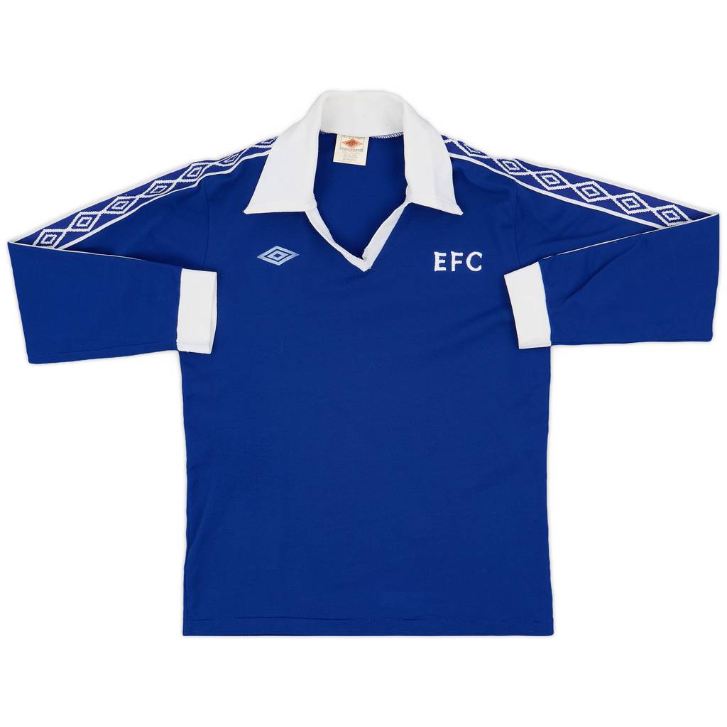 1976-78 Everton Home L/S Shirt - 8/10 - (M)