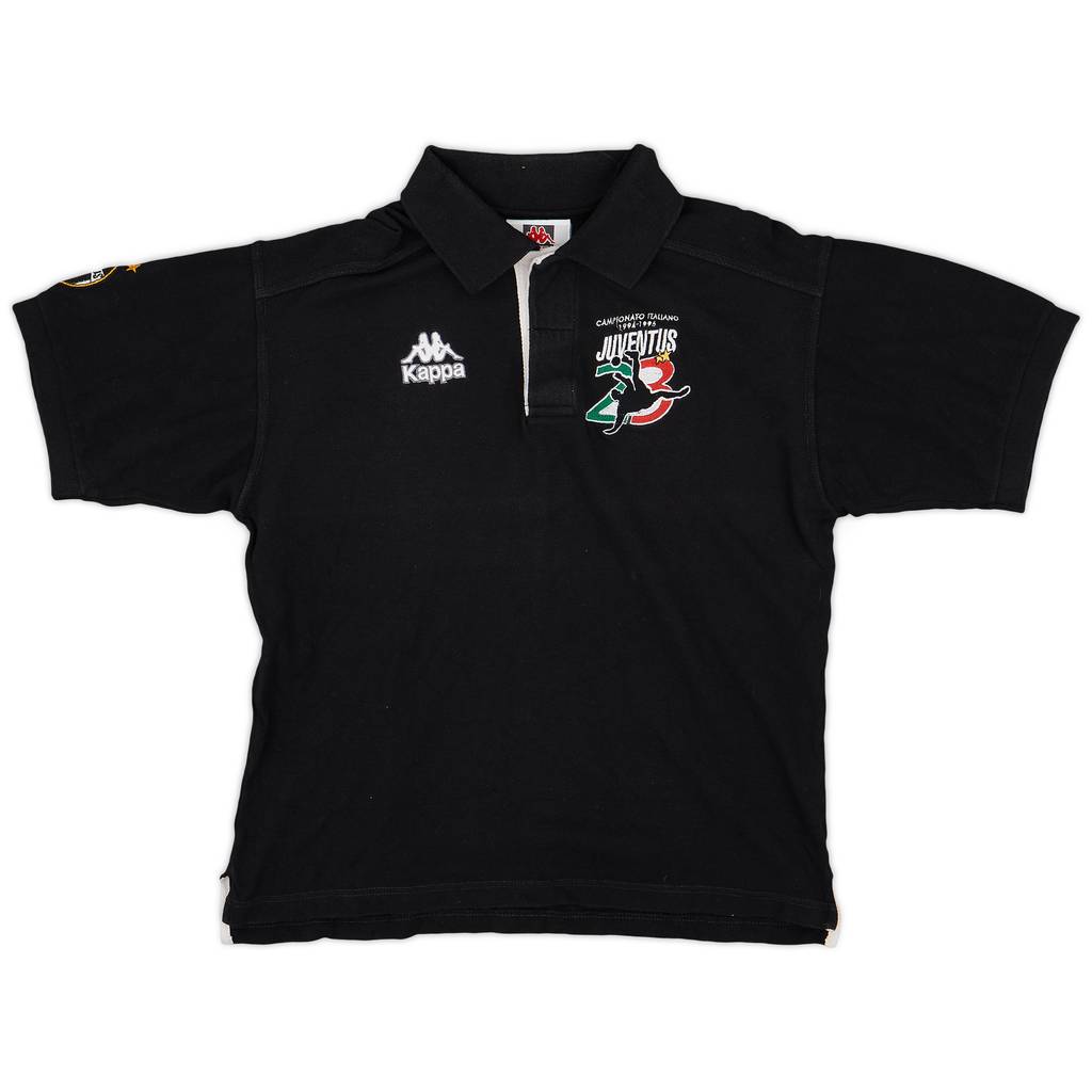 1994-95 Juventus 'Campionato Italiano' Kappa Polo Shirt - 9/10 - (S)