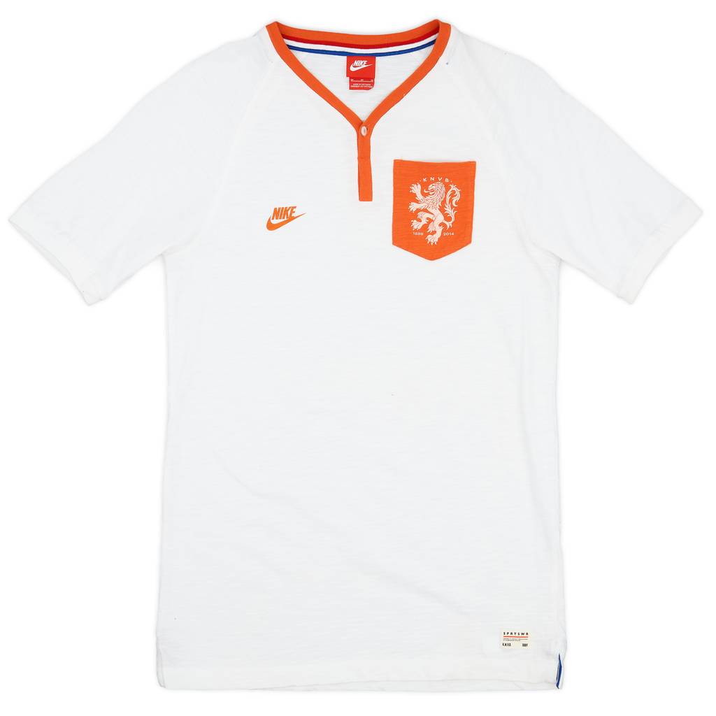 2014-15 Netherlands Retro Nike Polo Shirt - 9/10 - (M)