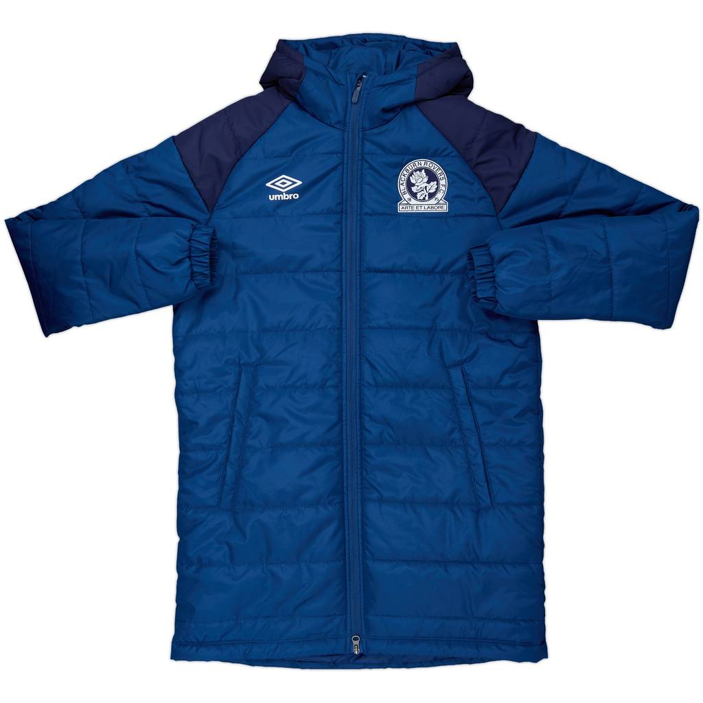 2018-19 Blackburn Umbro Hooded Padded Bench Coat - 10/10 - (M)