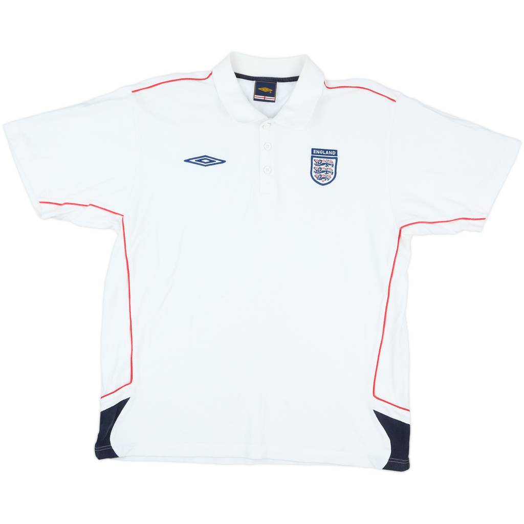 2000-02 England Umbro Polo Shirt - 7/10 - (XL)