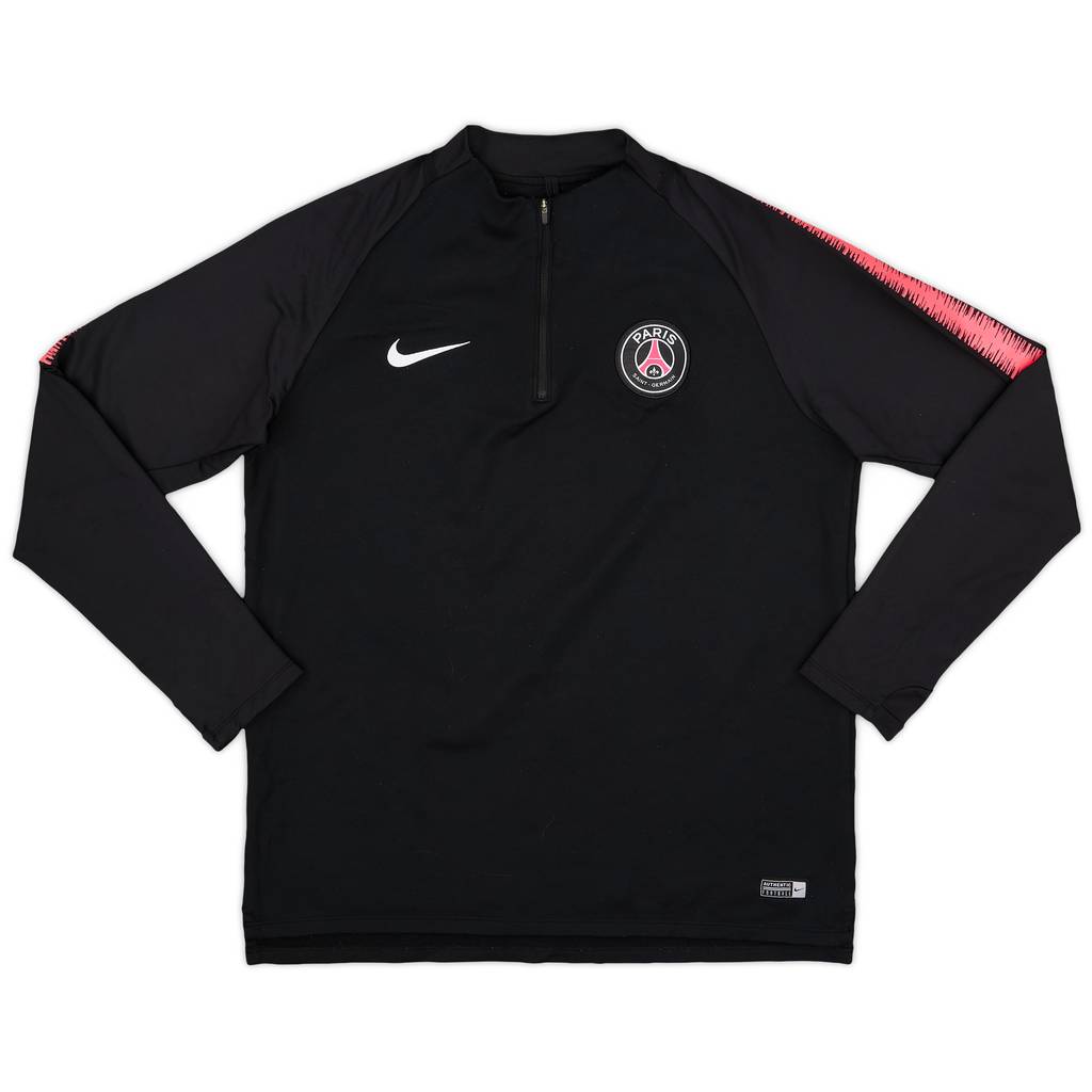 2018-19 Paris Saint-Germain Nike 1/4 Zip Drill Top - 8/10 - (L)