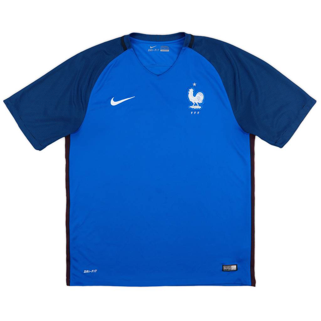 2016-17 France Home Shirt - 9/10 - (XL)