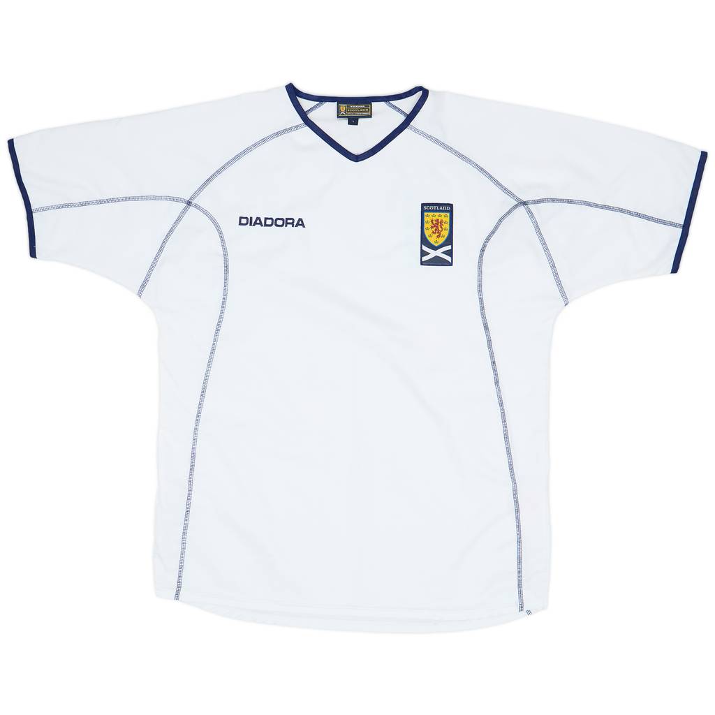2003-05 Scotland Diadora Training Shirt - 8/10 - (L)