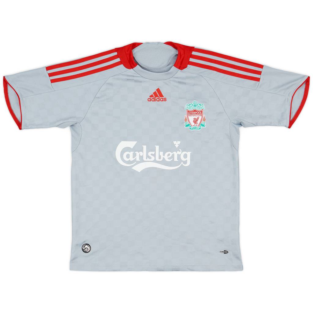 2008-09 Liverpool Away Shirt - 8/10 - (L.Boys)