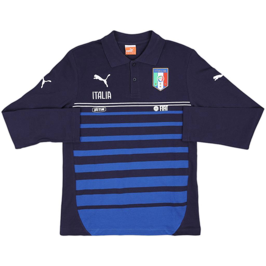 2014-15 Italy Puma Polo L/S Shirt (S)