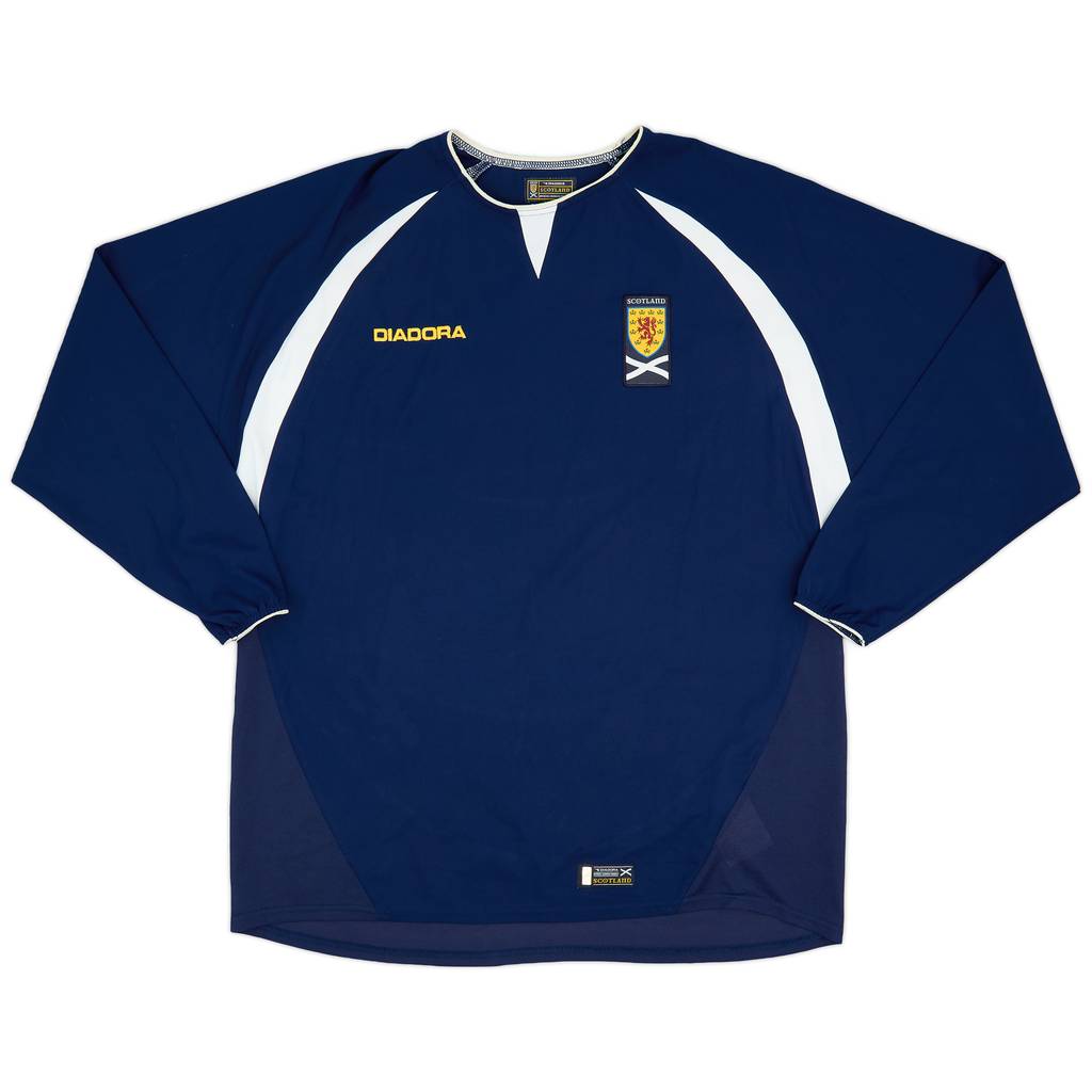 2003-05 Scotland Home L/S Shirt - 8/10 - (L)