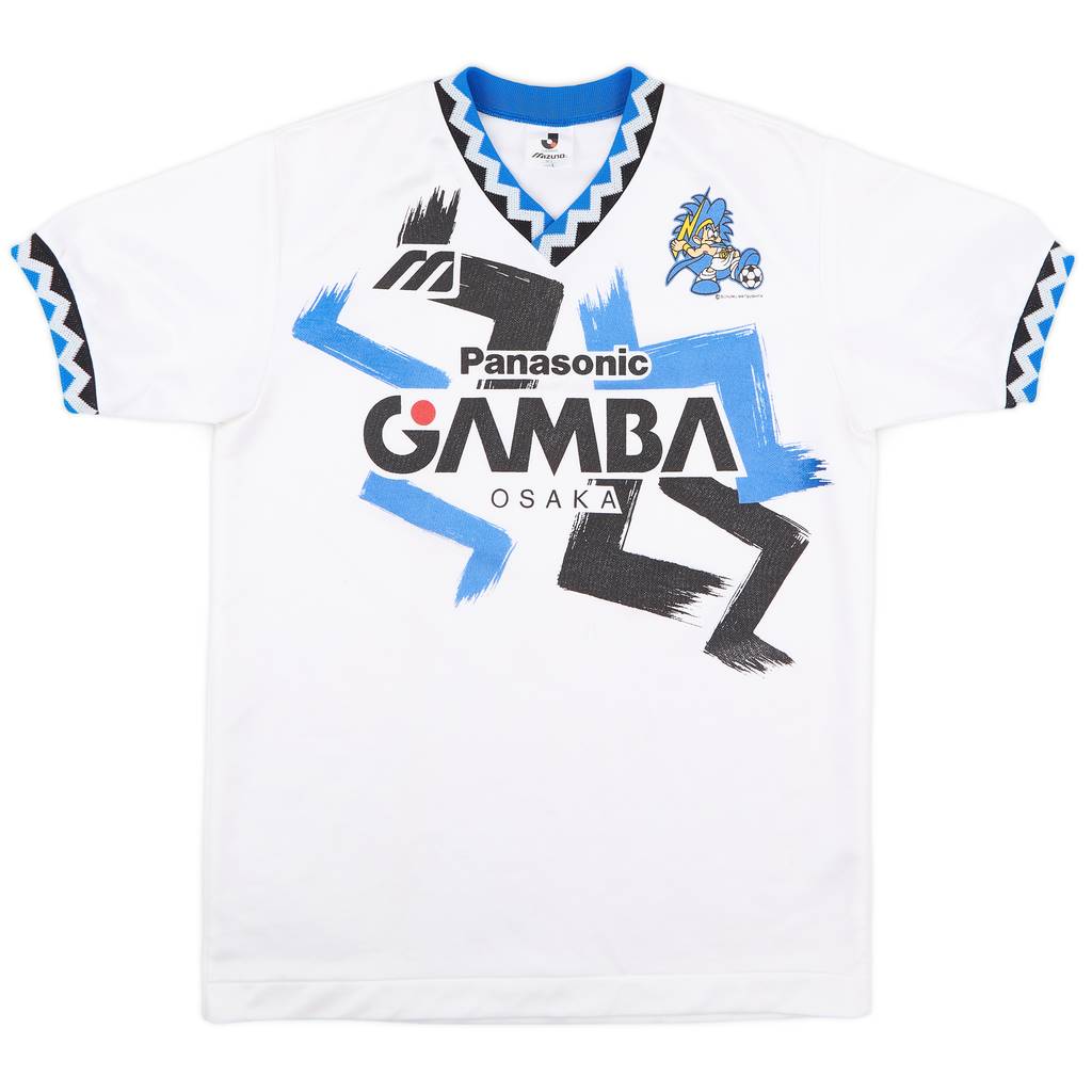1993-95 Gamba Osaka Mizuno Training Shirt - 7/10 - (L)