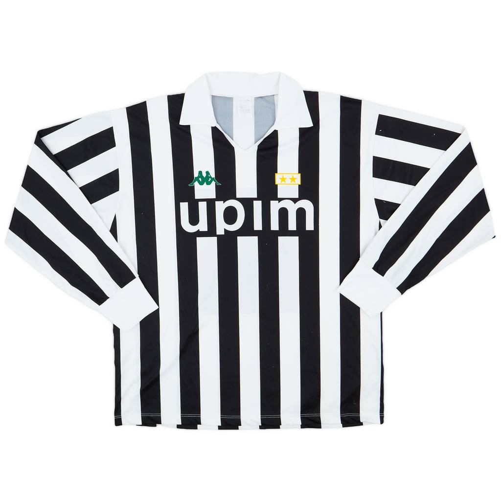 1991-92 Juventus Basic Home L/S Shirt - 5/10 - (L)