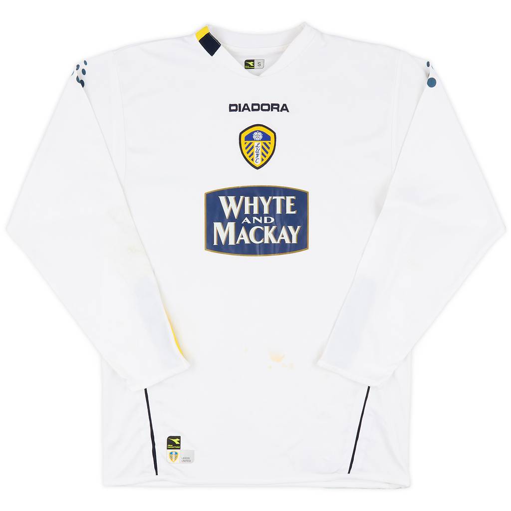 2004-05 Leeds United Home L/S Shirt - 5/10 - (S)
