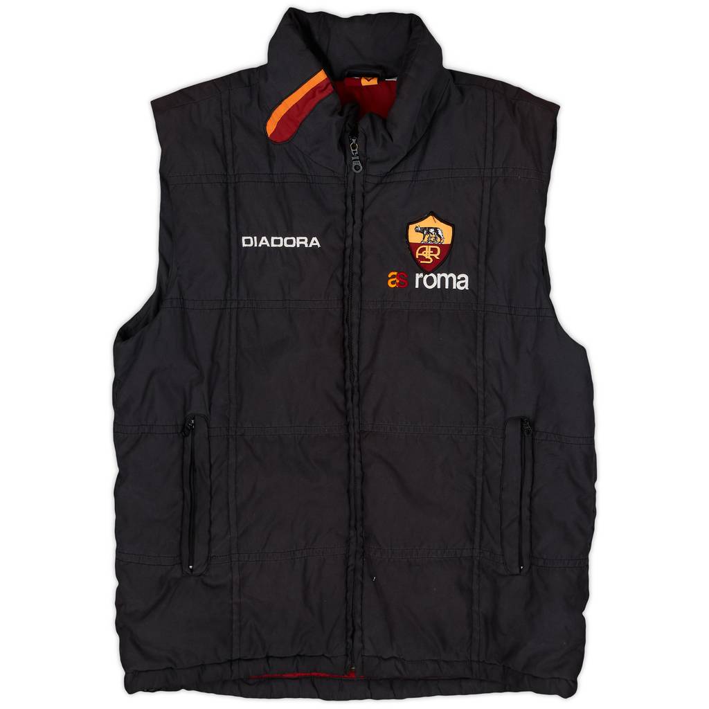 2003-04 Roma Diadora Padded Gilet Jacket - 8/10 - (L)