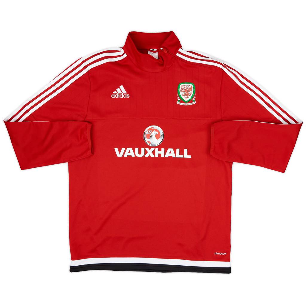 2016-17 Wales adidas 1/4 Zip Drill Top - 9/10 - (L)