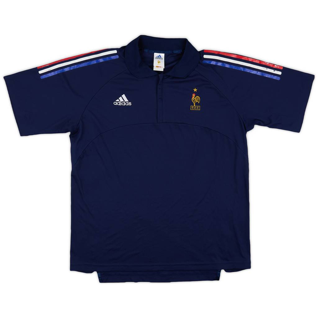 2001-02 France adidas 1/4 Zip Training Shirt - 7/10 - (L)