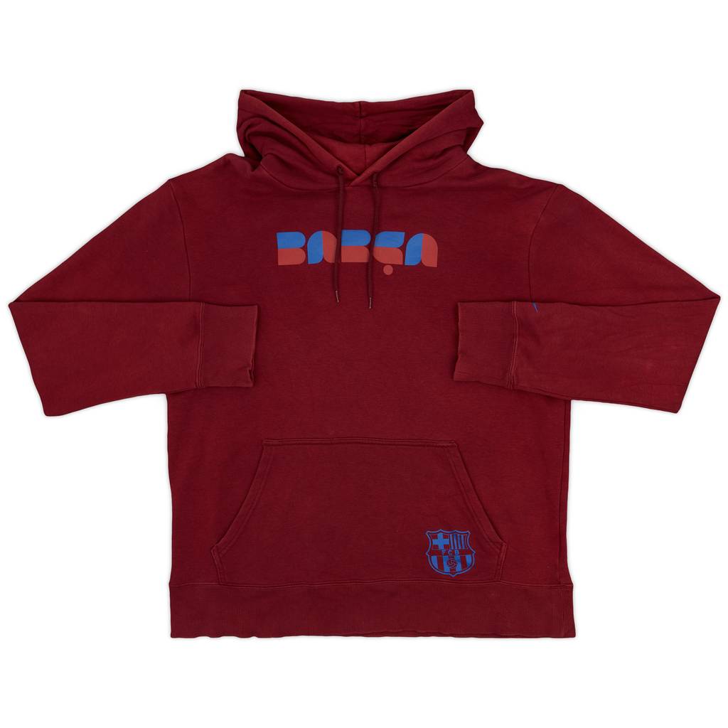 2010-11 Barcelona Nike Hooded Sweat Top - 9/10 - (L)