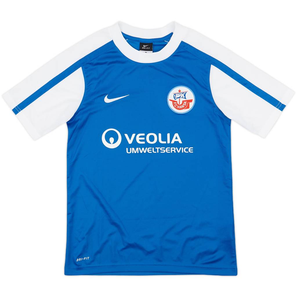 2011-12 Hansa Rostock Home Shirt - 10/10 - (M.Boys)