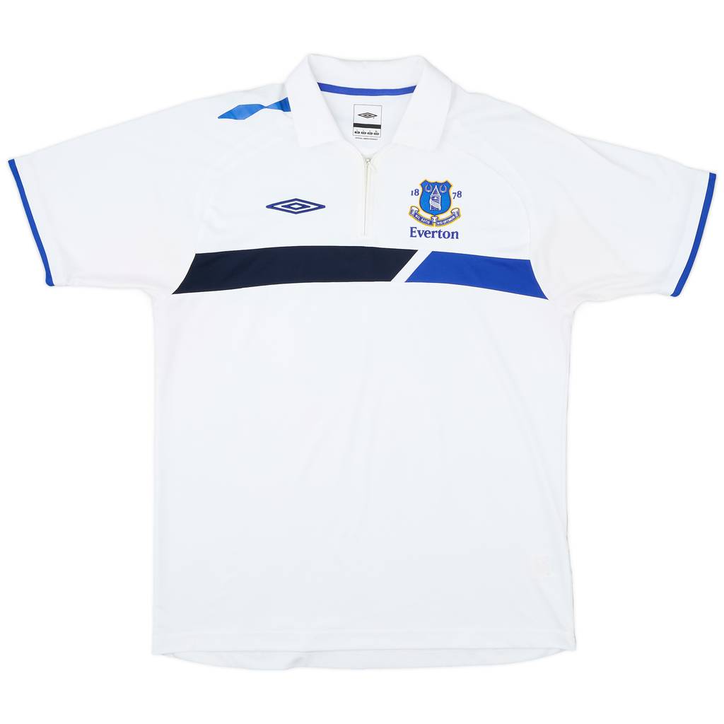 2006-07 Everton Umbro 1/4 Zip Training Polo - 8/10 - (L)