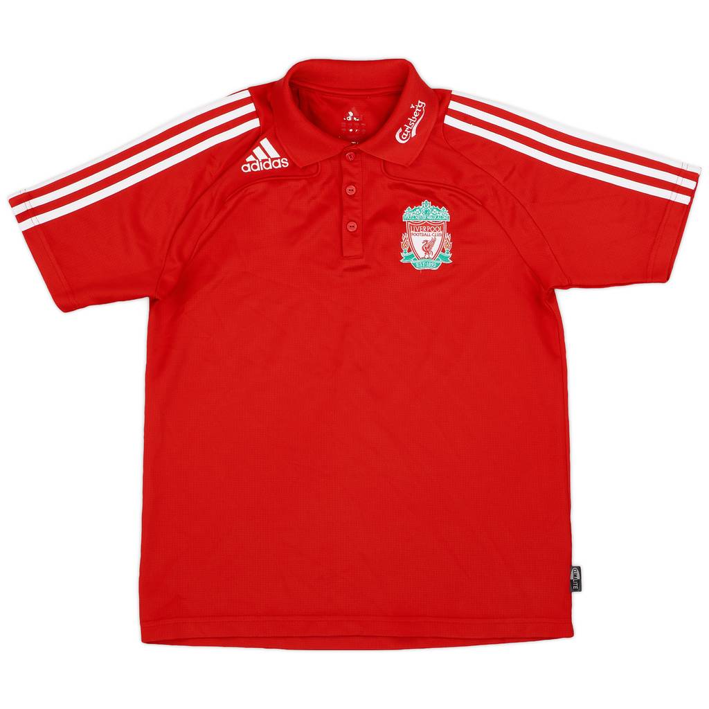 2008-09 Liverpool adidas Polo Shirt - 8/10 - (M)
