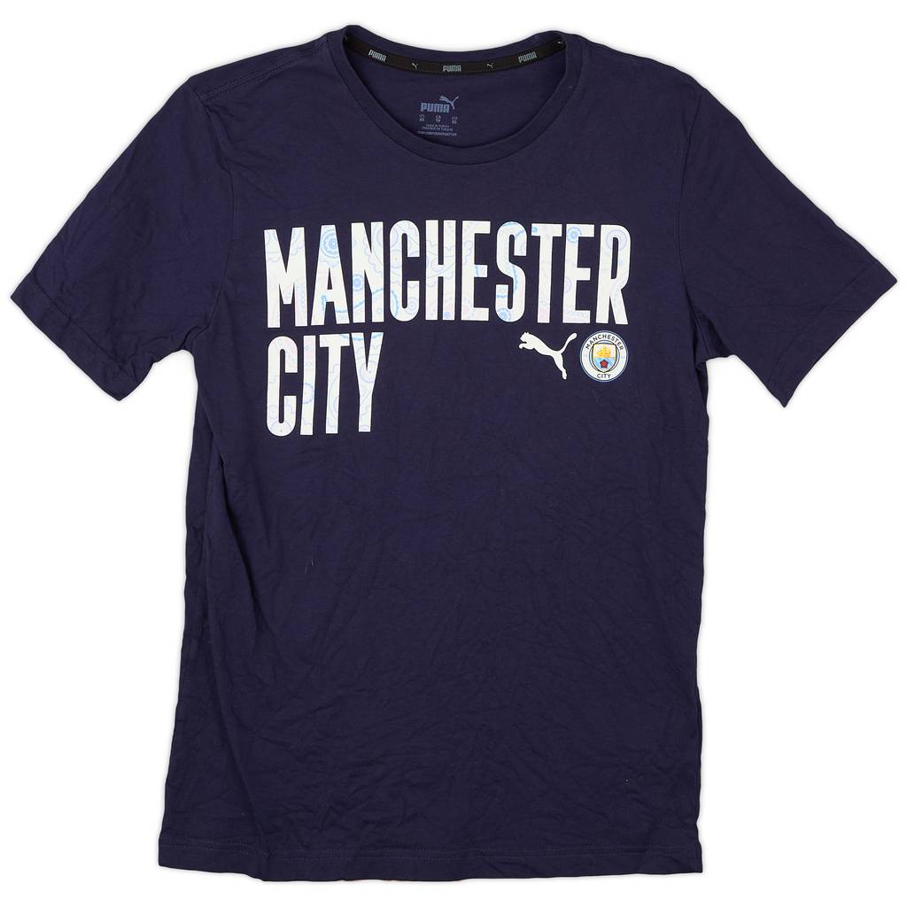 2019-20 Manchester City Puma Graphic Tee - 9/10 - (XS)