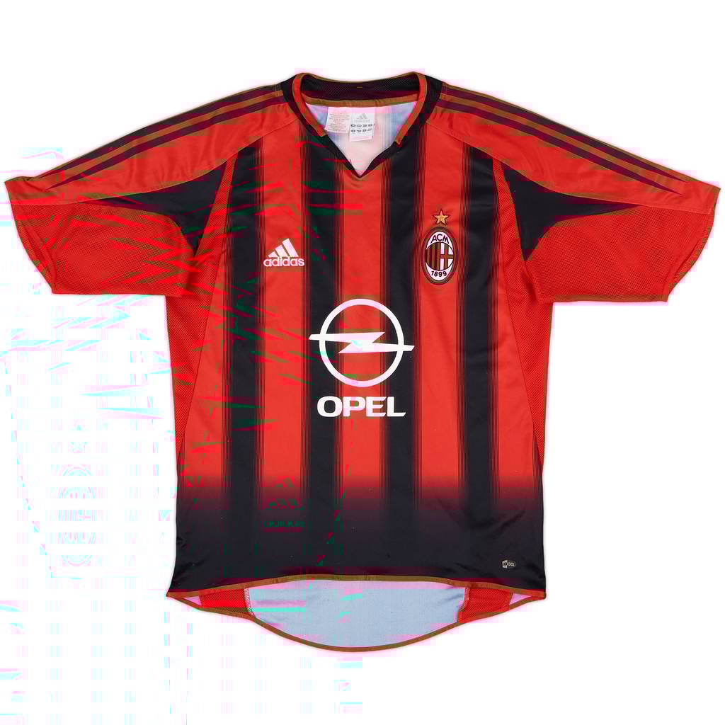 2004-05 AC Milan Home Shirt - 9/10 - (XL.Boys)
