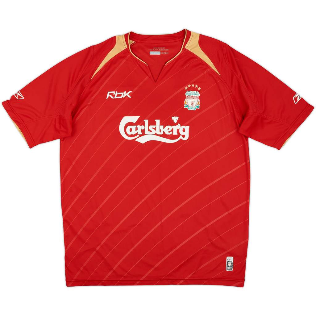 2005-06 Liverpool CL Home Shirt - 7/10 - (L)