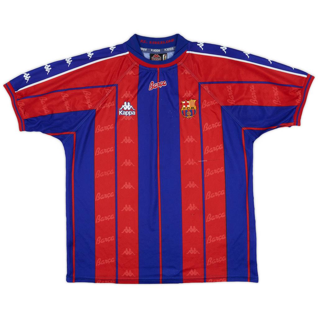 1997-98 Barcelona Home Shirt - 7/10 - (L)