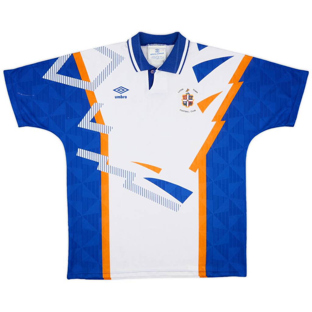1991-92 Luton Town Home Shirt - 8/10 - (XL)