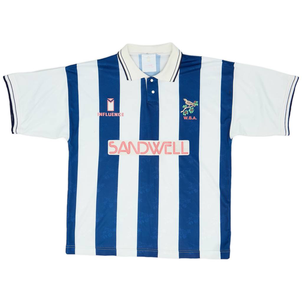 1991-92 West Brom Home Shirt - 8/10 - (L)