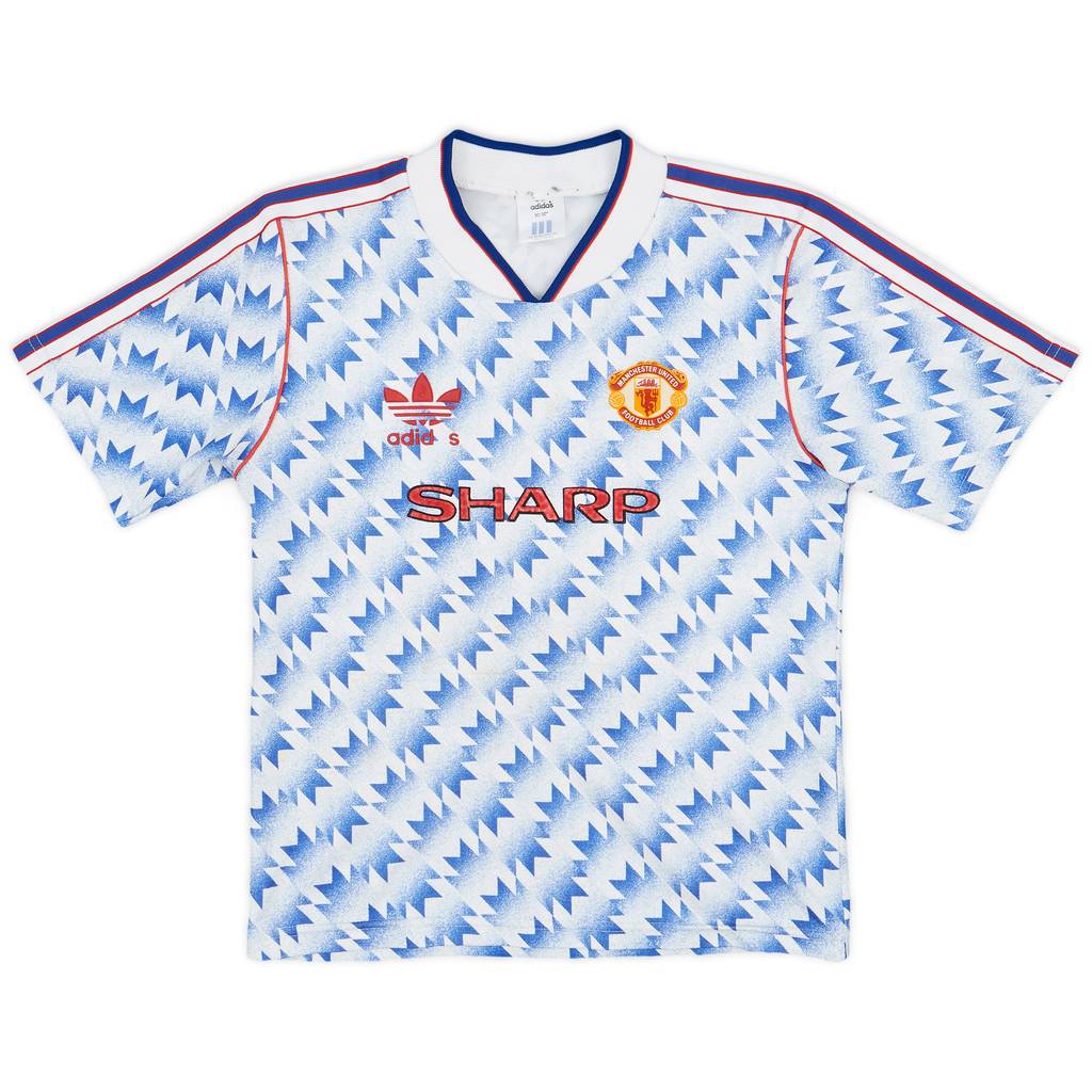 1990-92 Manchester United Away Shirt - 4/10 - (M.Boys)