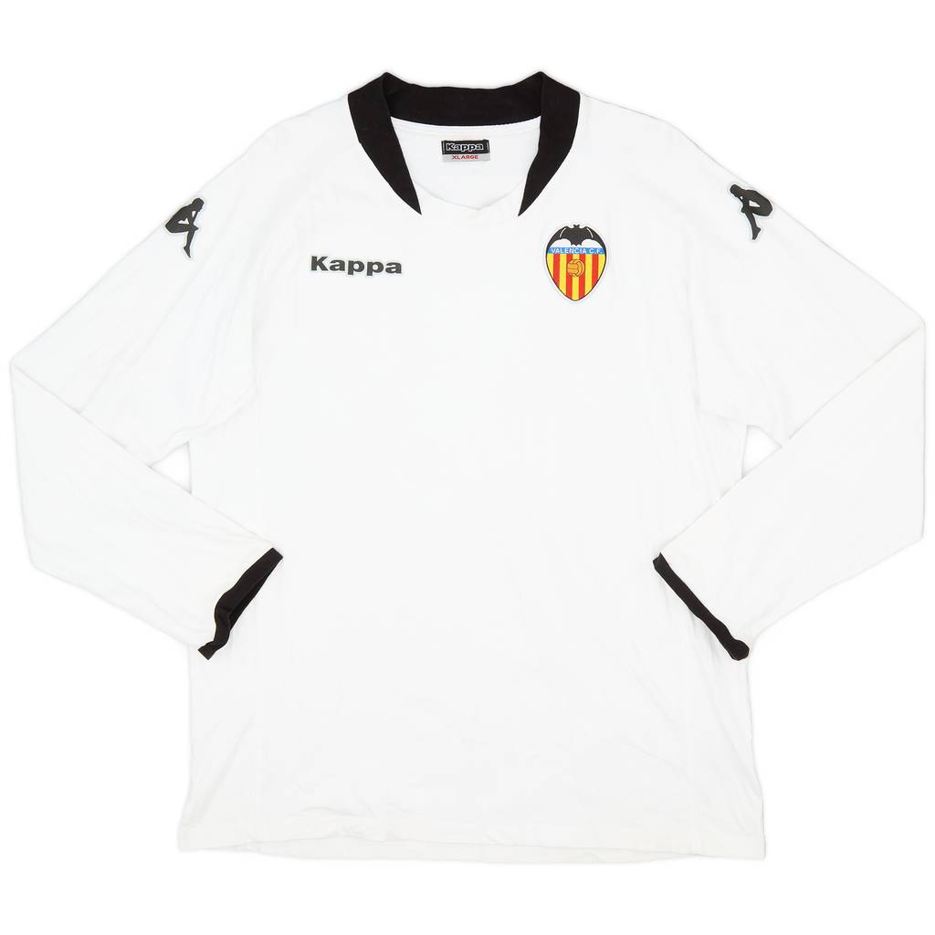 2009-10 Valencia Kappa Training Cotton L/S Tee - 8/10 - (XL)