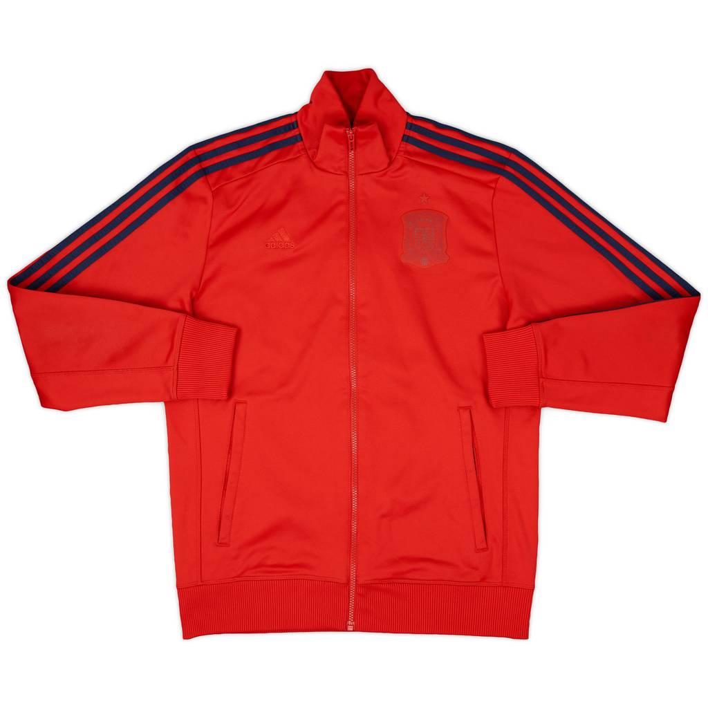 2015-16 Spain adidas 1/4 Zip Drill Top - 9/10 - (M)