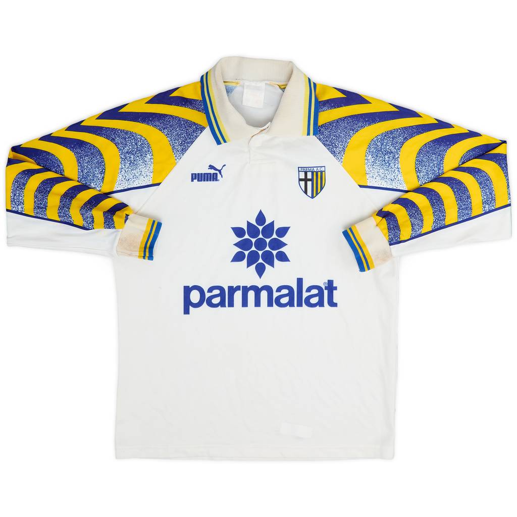 1995-97 Parma Basic Home L/S Shirt - 4/10 - (S)