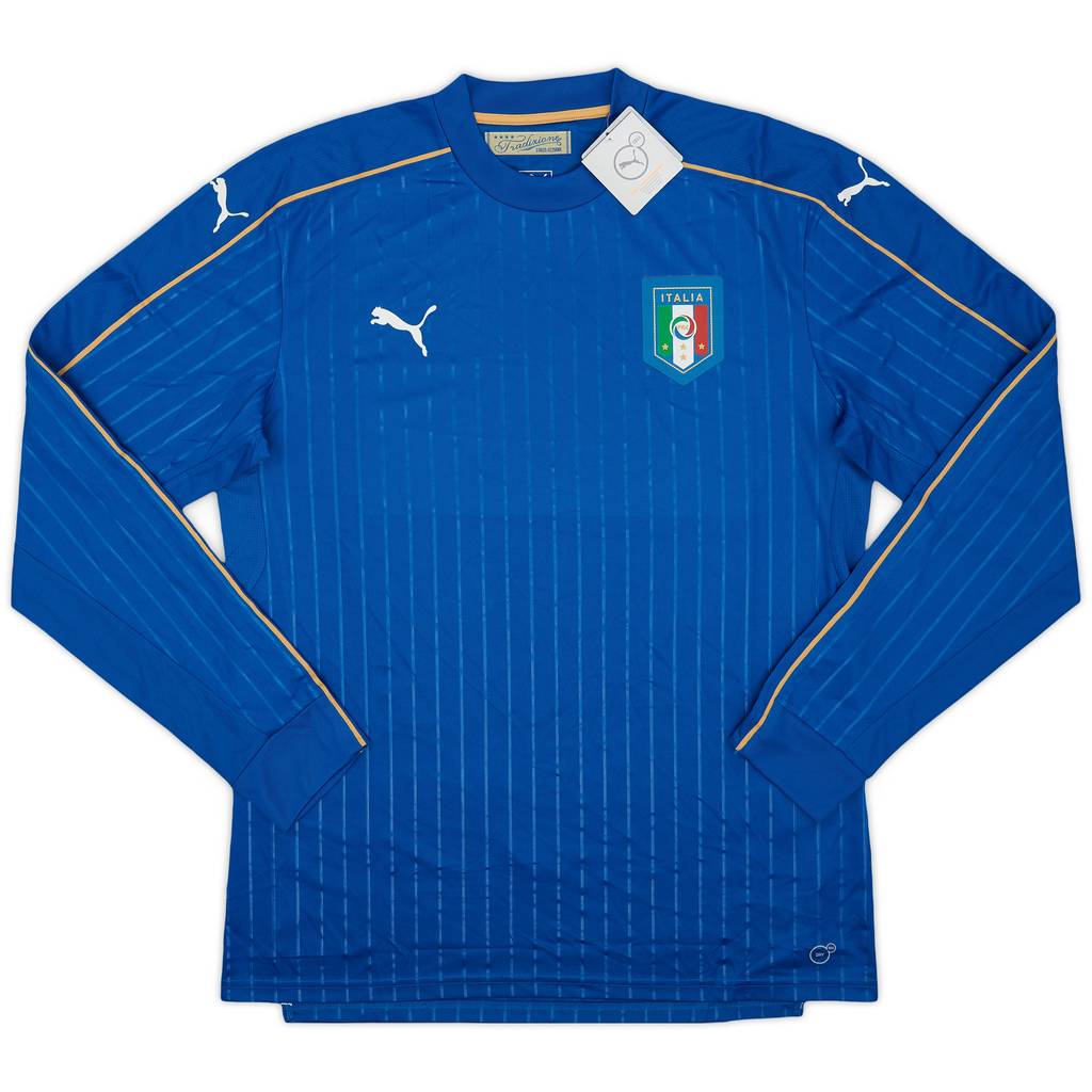 2016-17 Italy Player Issue Home L/S Shirt (XL)