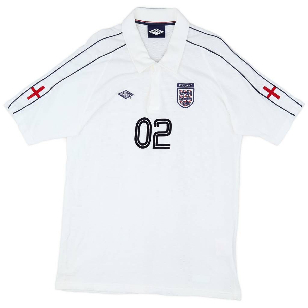 2002 England Umbro Retro Polo Shirt - 9/10 - (XXL)