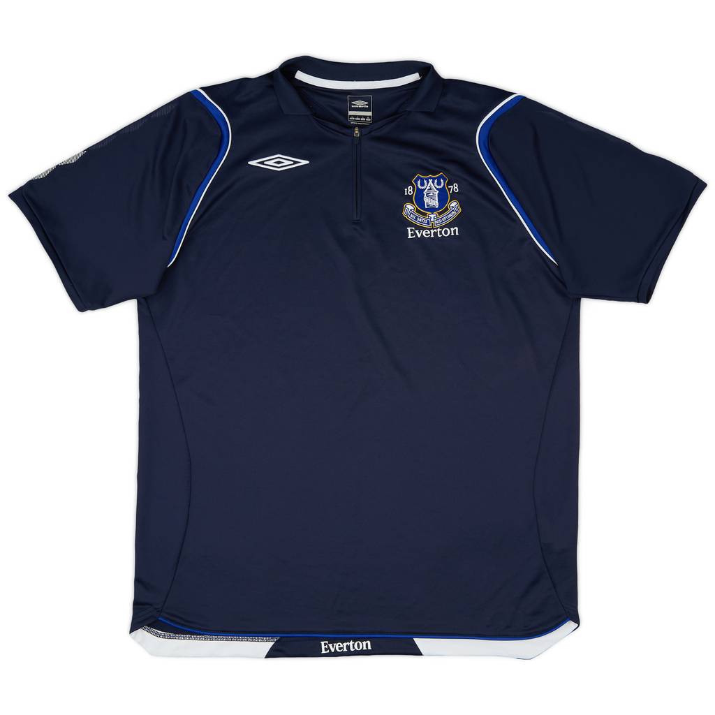 2008-09 Everton Umbro 1/4 Zip Training Shirt - 8/10 - (L)