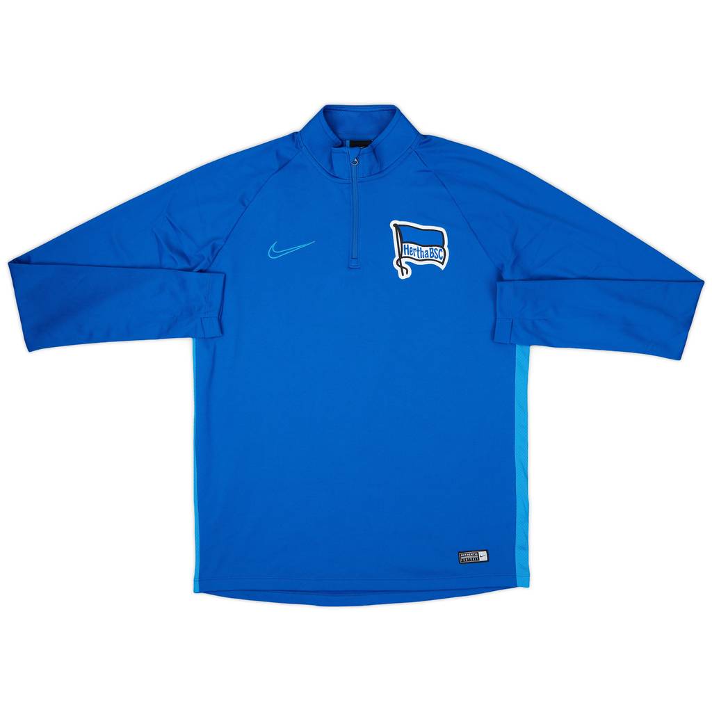2019-20 Hertha Berlin Nike 1/4 Zip Drill Top - 9/10 - (M)