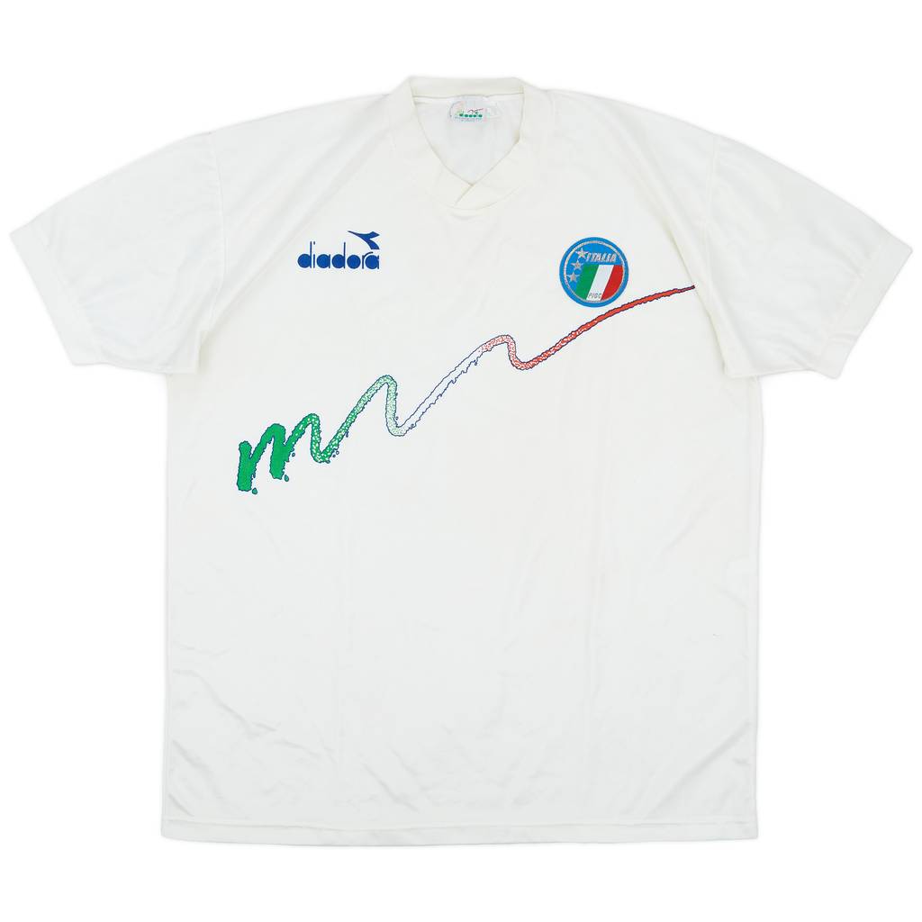 1990 Italy Diadora Training Shirt - 7/10 - (XL)