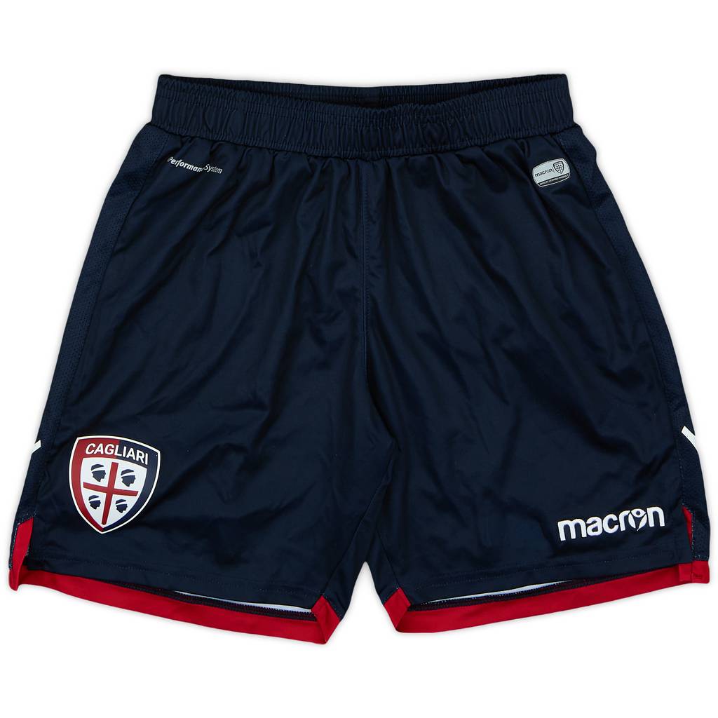 2018-19 Cagliari Home Shorts - 6/10 - (L.Boys)