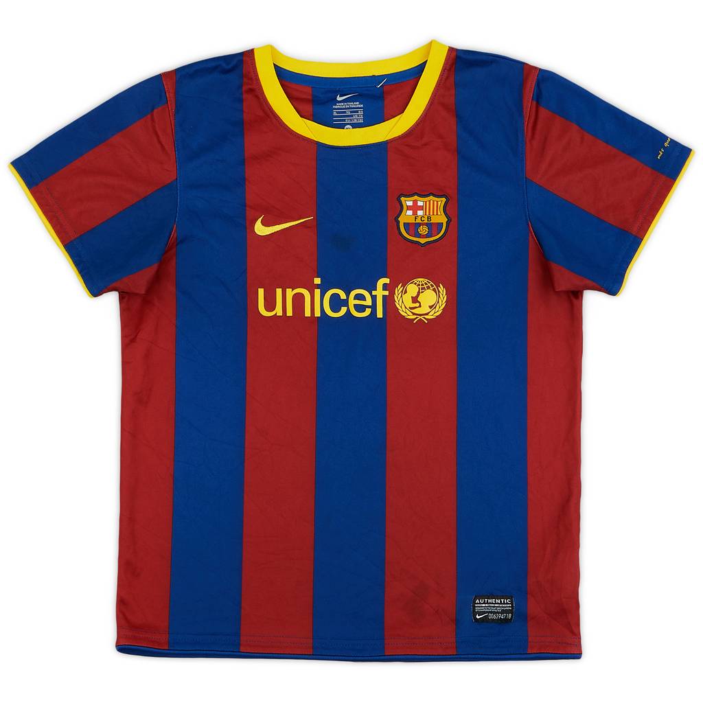 2010-11 Barcelona Home Shirt - 6/10 - (S.Boys)
