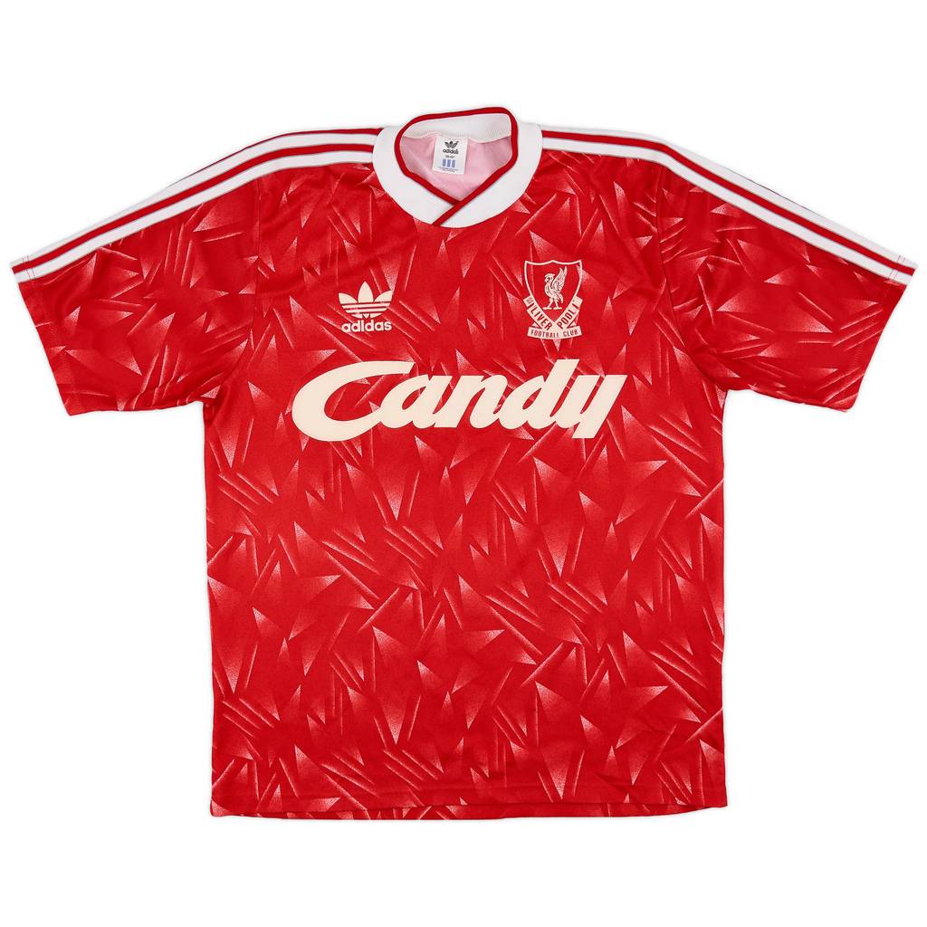 1989-91 Liverpool Home Shirt - 6/10 - (M)
