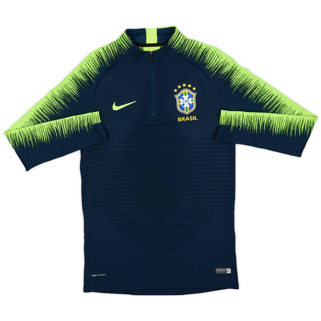 2018-19 Brazil Nike 1/4 Zip Drill Top - 9/10 - (S)