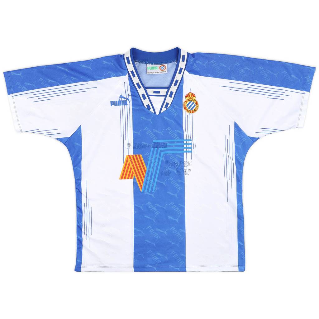 1994-95 Espanyol Home Shirt - 9/10 - (L)