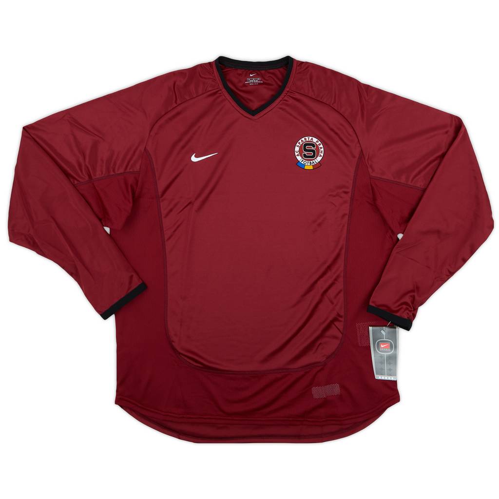 2001-03 Sparta Prague Player Issue Home L/S Shirt (M)