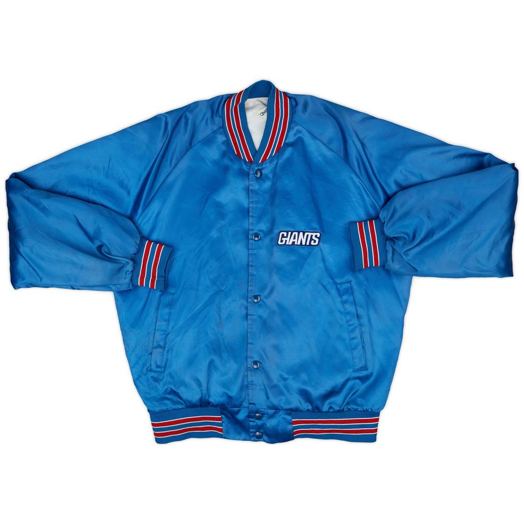 1980s New York Giants Chalk Line Satin Varsity Jacket - 7/10 - (L)