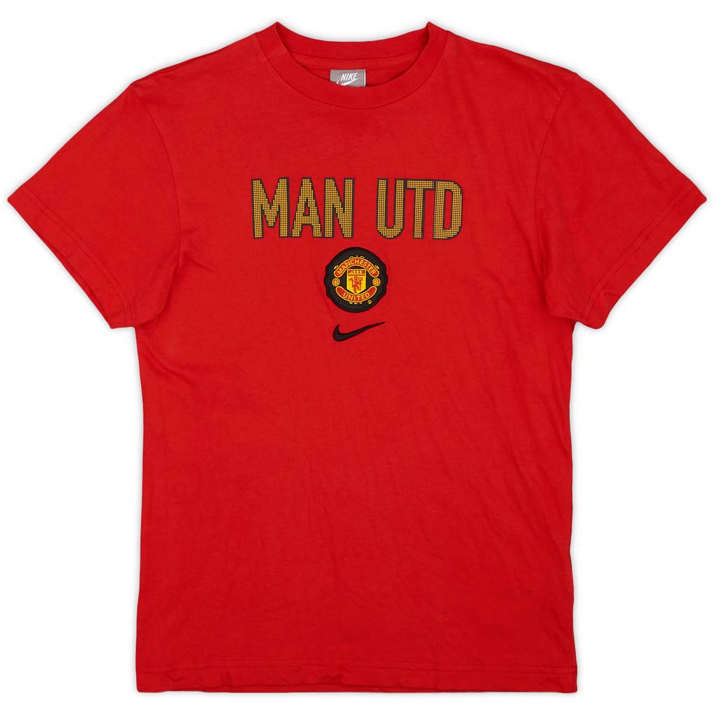 2009-10 Manchester United Nike Cotton Tee - 9/10 - (XL.Boys)