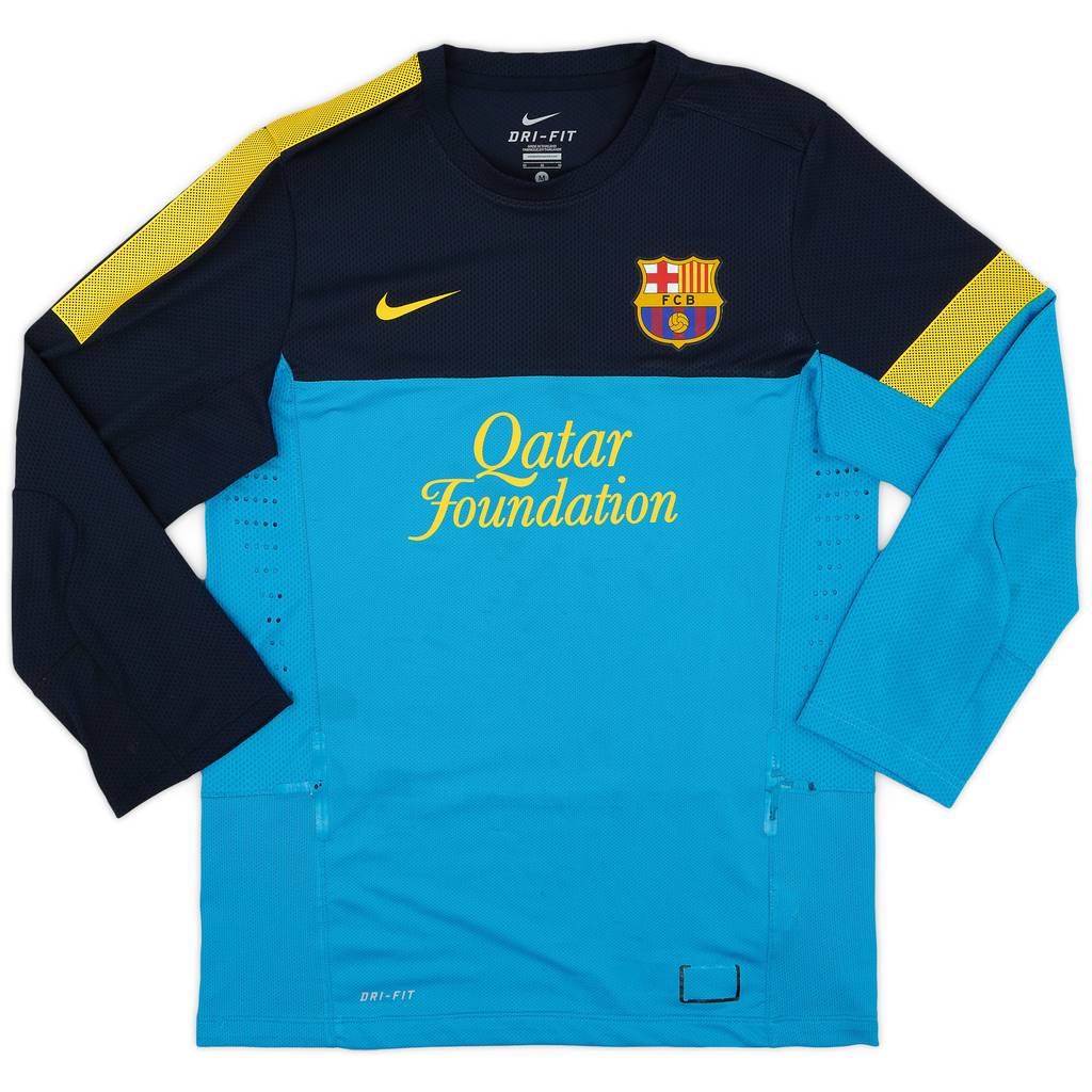 2012-13 Barcelona Player Issue Nike Training L/S Shirt - 8/10 - (M)