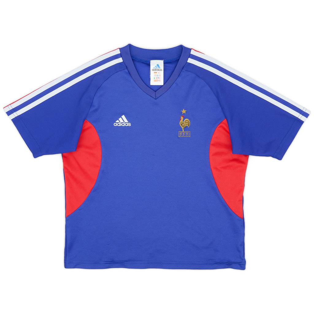 2002-04 France Home Shirt - 8/10 - (L.Boys)