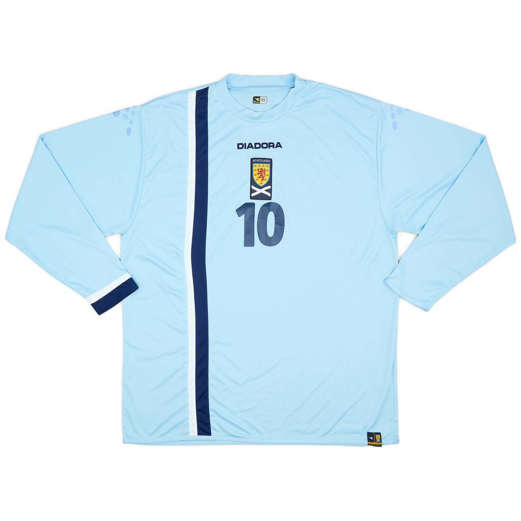 2005-06 Scotland Away L/S Shirt #10 - 7/10 - (XL)