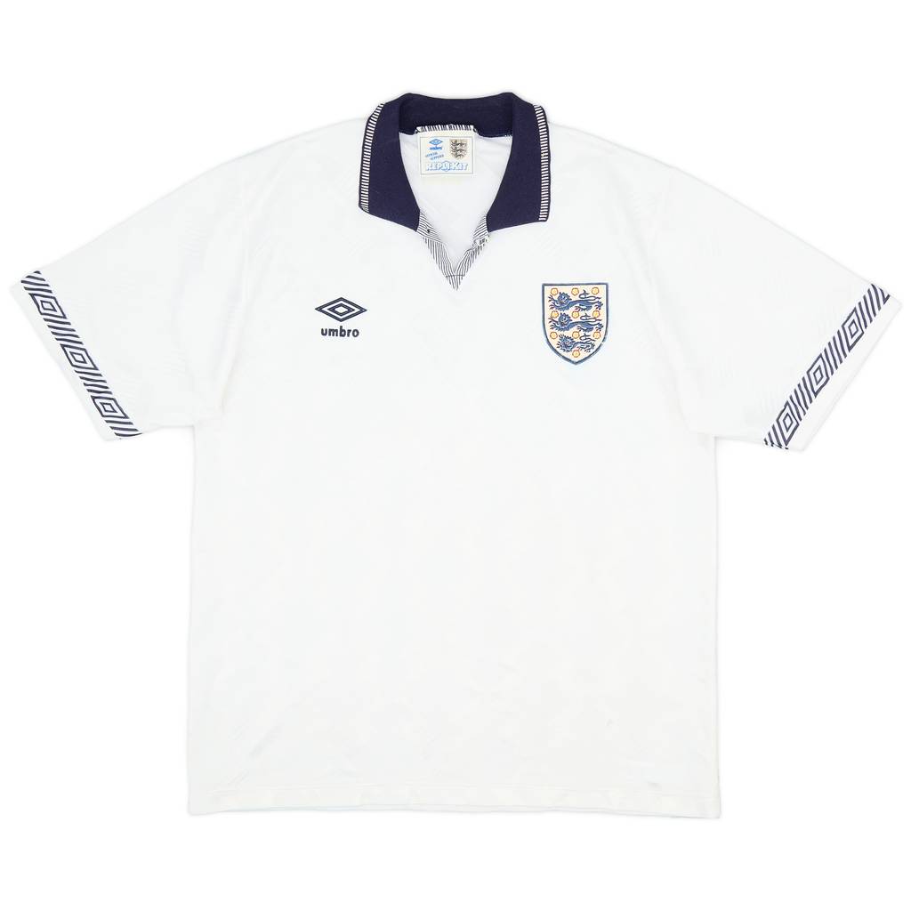 1990-92 England Home Shirt - 8/10 - (L)